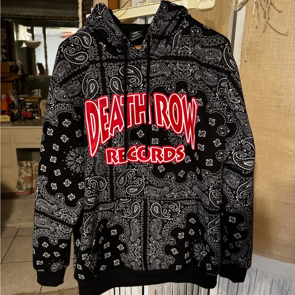 Death Row Records Black and White Hoodie